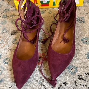Frey Sienna Ghillie Ballet Flat - Bordeaux
